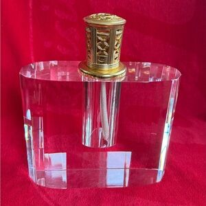 Rare Krystalique Large Fragrance Lamp by Scentier Vintage Crystal Gold Catalytic